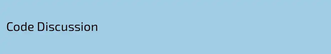 Code Discussion